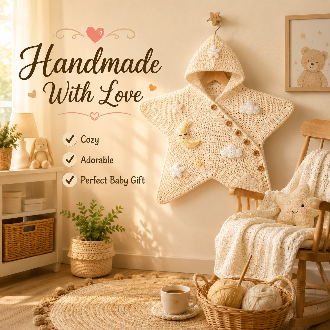 Baby Star Suit Crochet Pattern PDF – 2-in-1