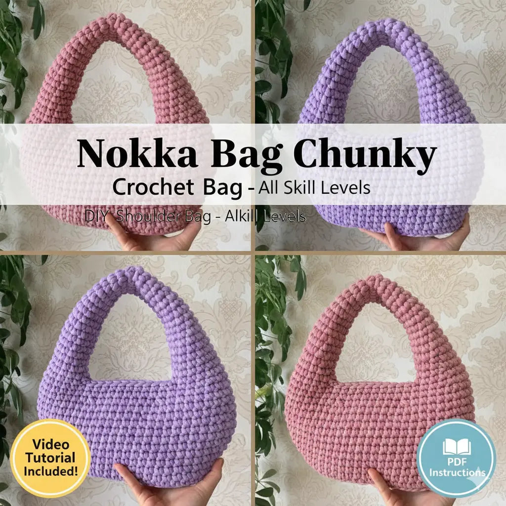 【希少】作家さん　crochet bag Nokka Bag Crochet Pattern PDF - Croochet Nook – Crochet Pro