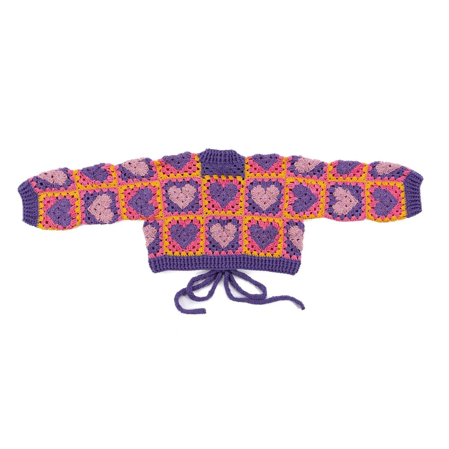 Red Heart Wrapped in Love Crochet Cardigan