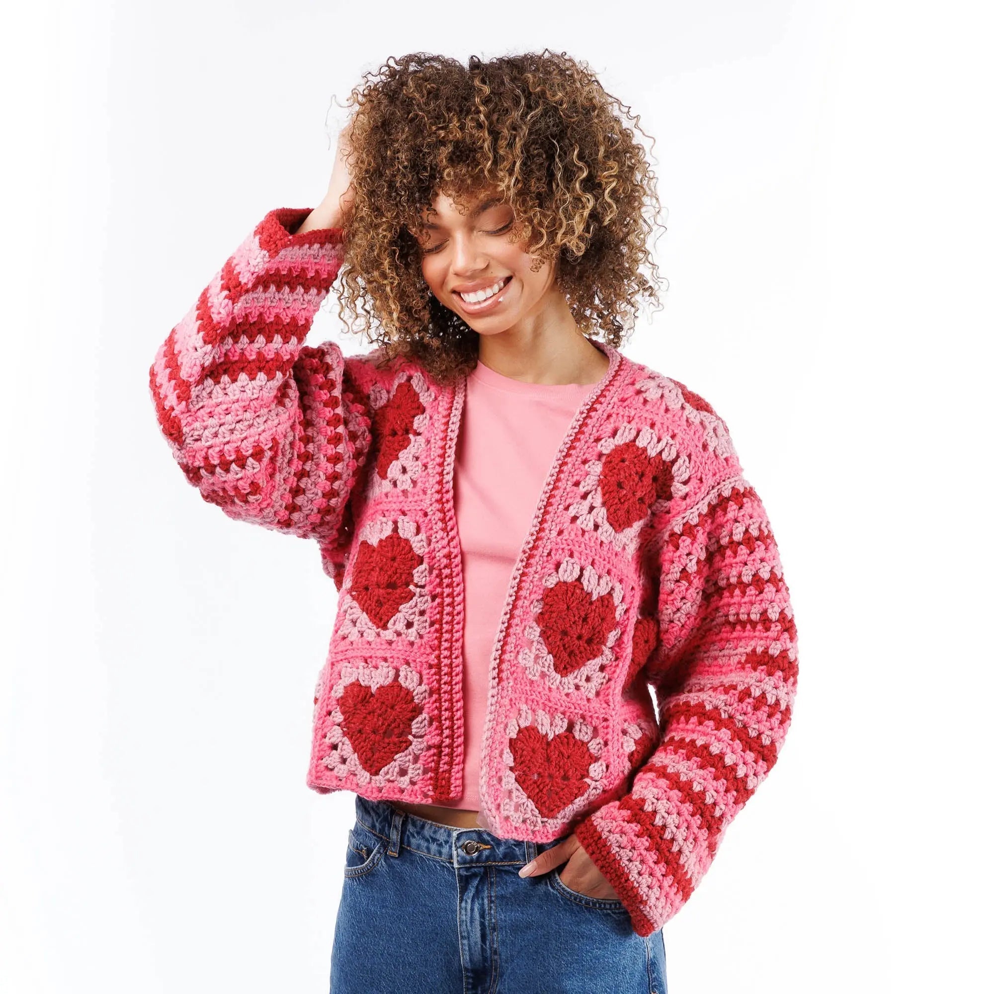 Shop the Red Heart Crochet Party Hearty Cardi – Crochet Pro