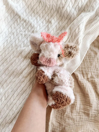 Highland Baby Cow – No-Sew Crochet Pattern 🌿🐮 The Crochet Nook