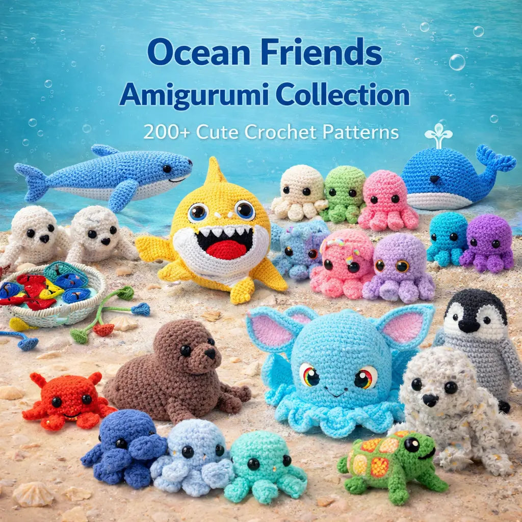 200 + Ocean Amigurumi Patterns (PDF) The Crochet Nook