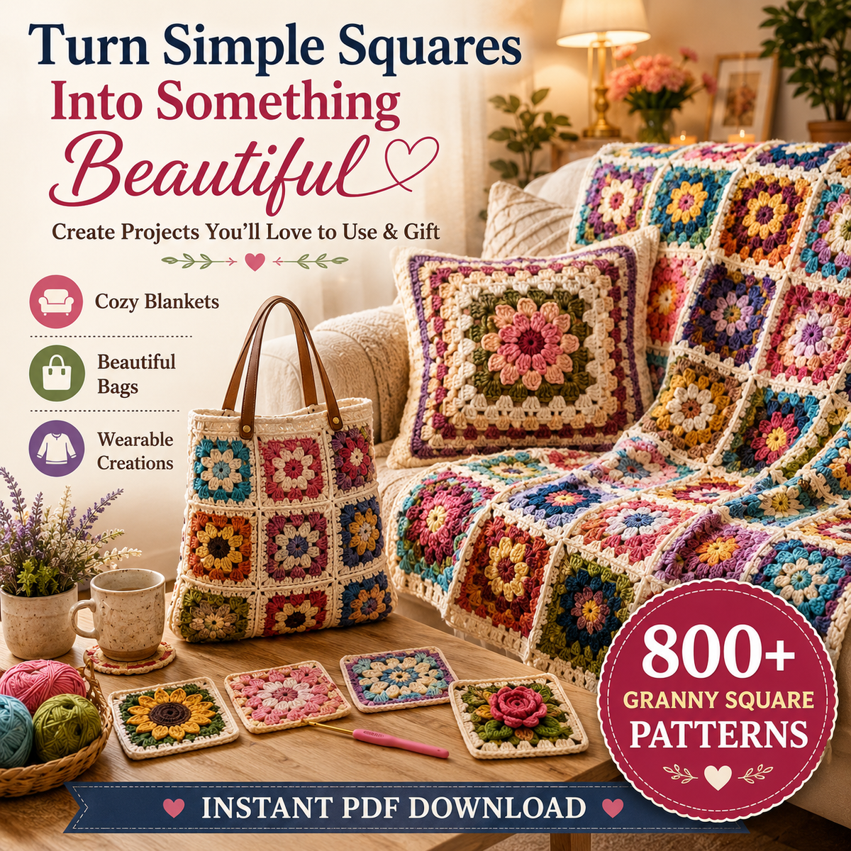 800+ Granny Square Patterns