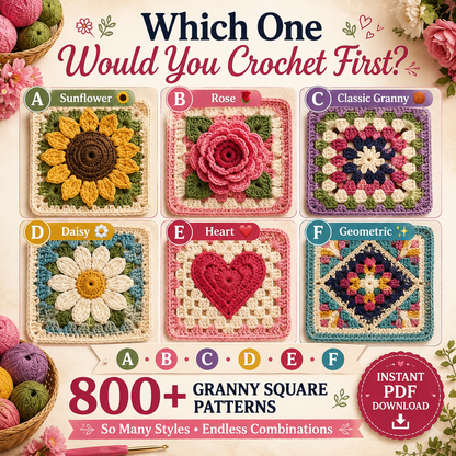 800+ Granny Square Patterns