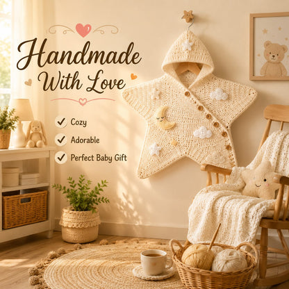 Baby Star Suit Crochet Pattern PDF – 2-in-1