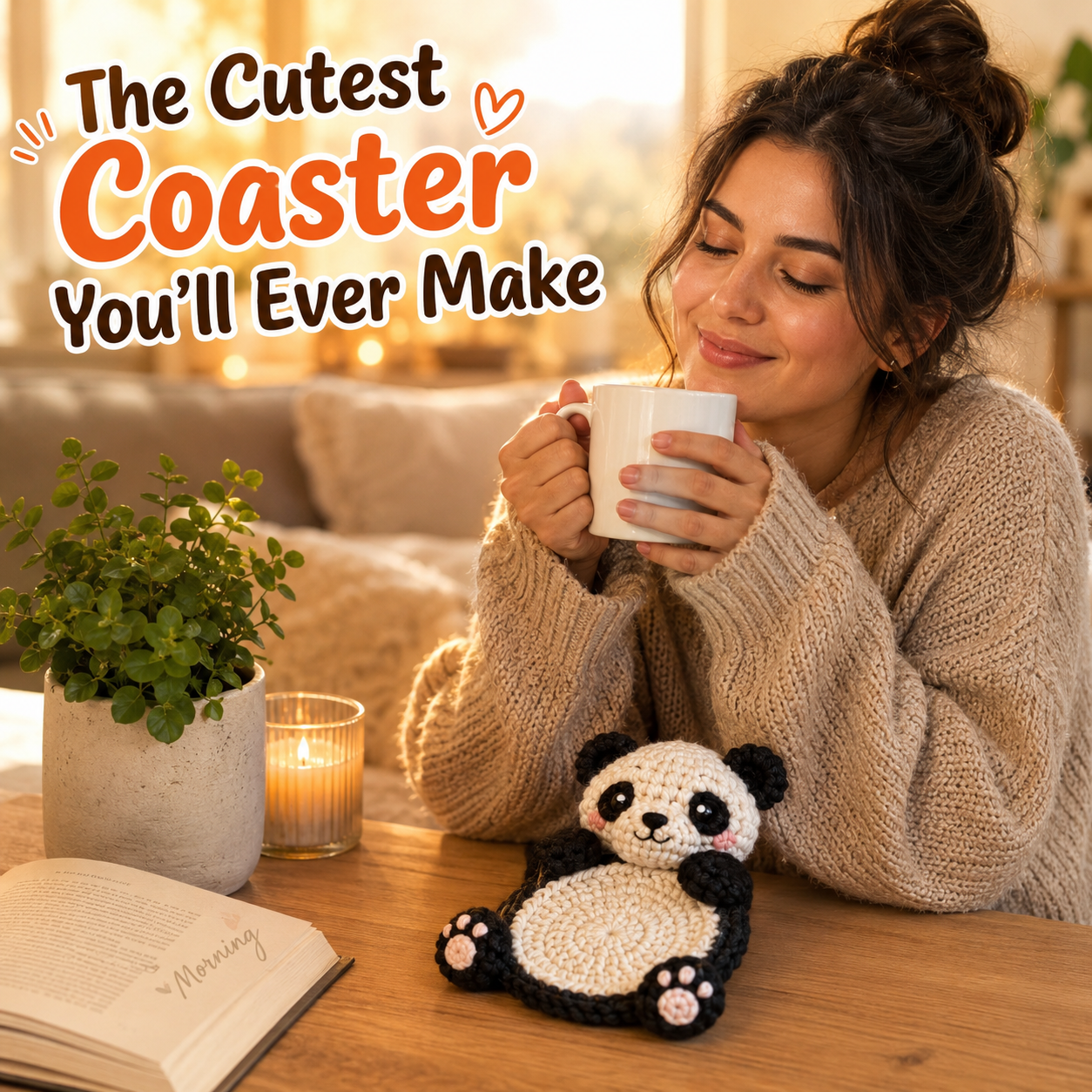 21-in-1 Pop-Up Animal Coaster Crochet Pattern Bundle PDF | Interactive Mug Rug Designs