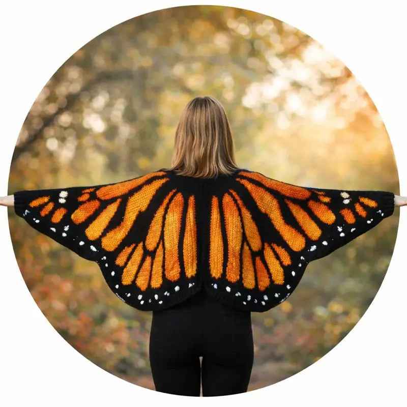 Monarch Butterfly Cardigan Crochet Pattern - Easy to Follow