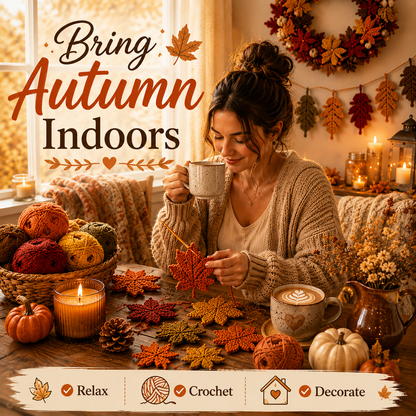 Autumn Leaves Crochet Pattern Bundle PDF