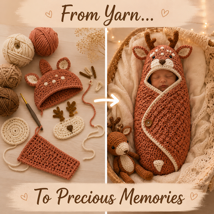Baby Animal Cocoon Crochet Pattern ⭐