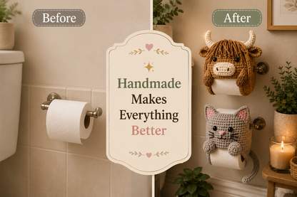 10 Crochet Toilet Paper Holder Patterns Bundle PDF