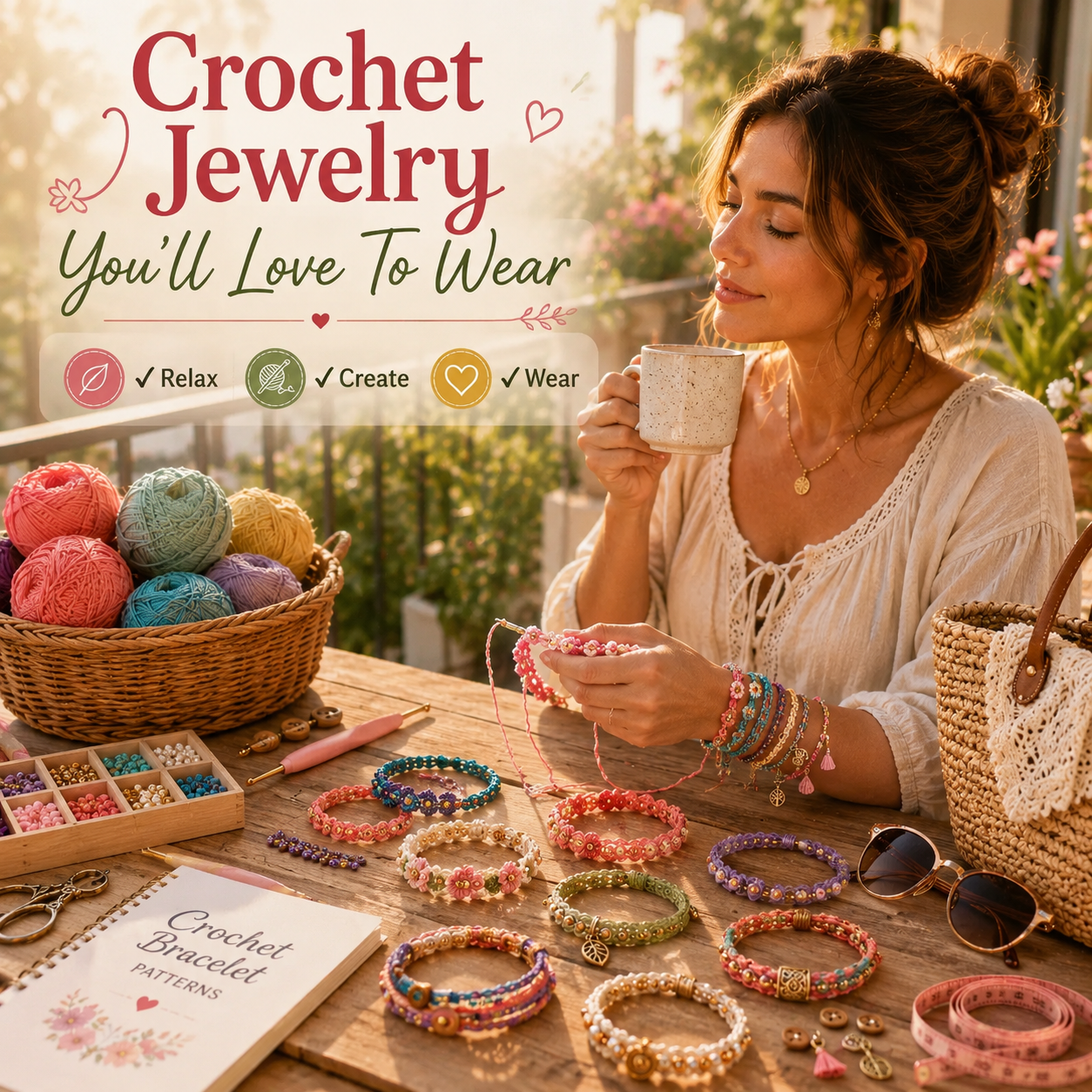 20 Crochet Bracelet Patterns Bundle PDF