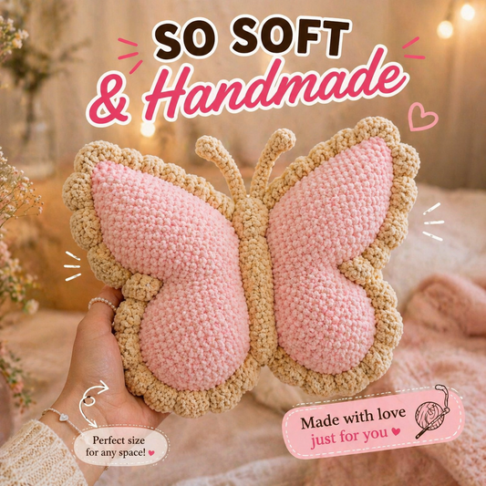 Butterfly Crochet Pillow Pattern PDF