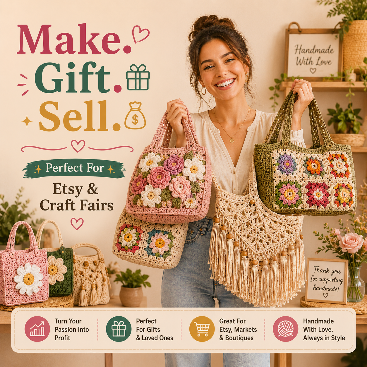 400+ Crochet Bag Patterns Bundle - The Crochet Nok