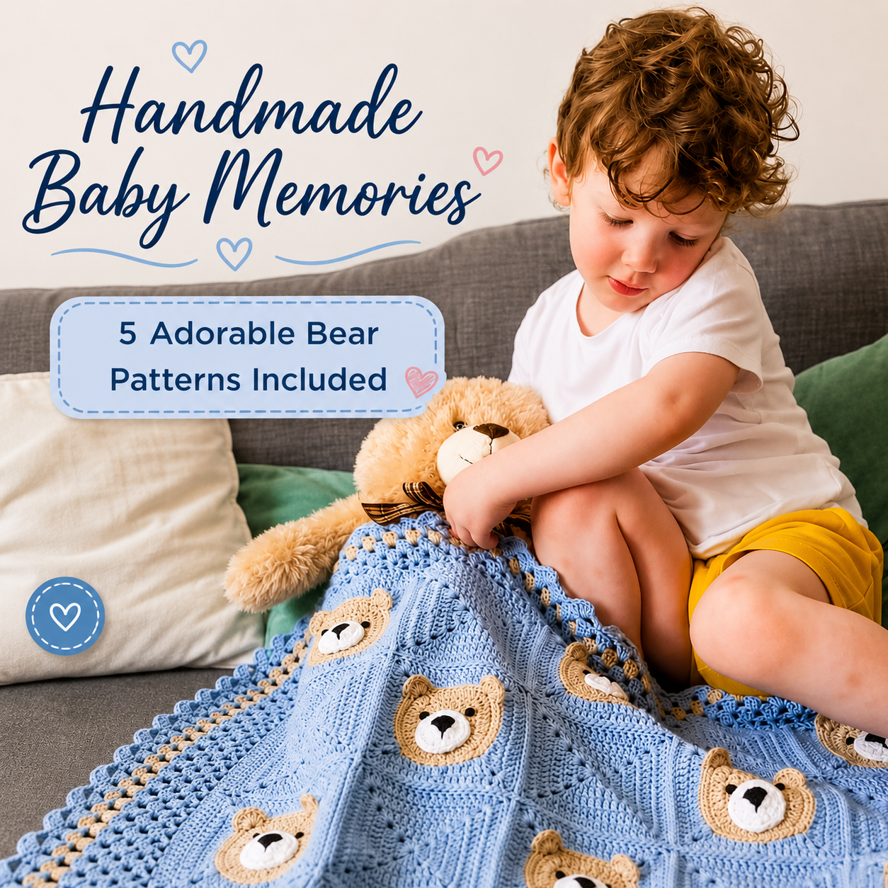 🧸✨ Crochet Baby Bear Set (5 Patterns + Videos) 👶🧶 - The Crochet Nok