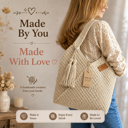 Reusable Crochet Tote Bag Pattern - The Crochet Nok
