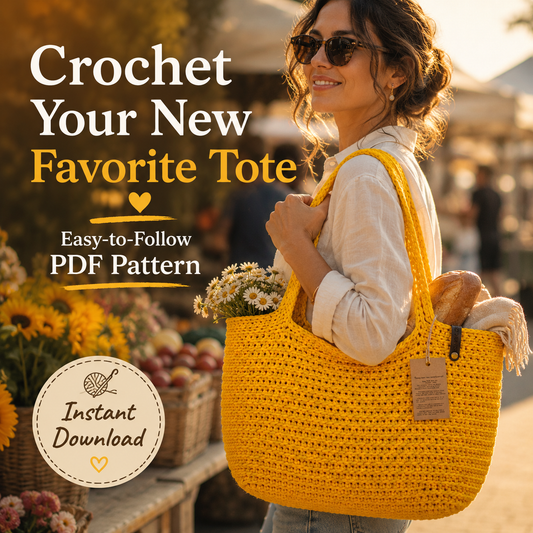 Crochet Bag Pattern XXL size Bag, Pattern PDF