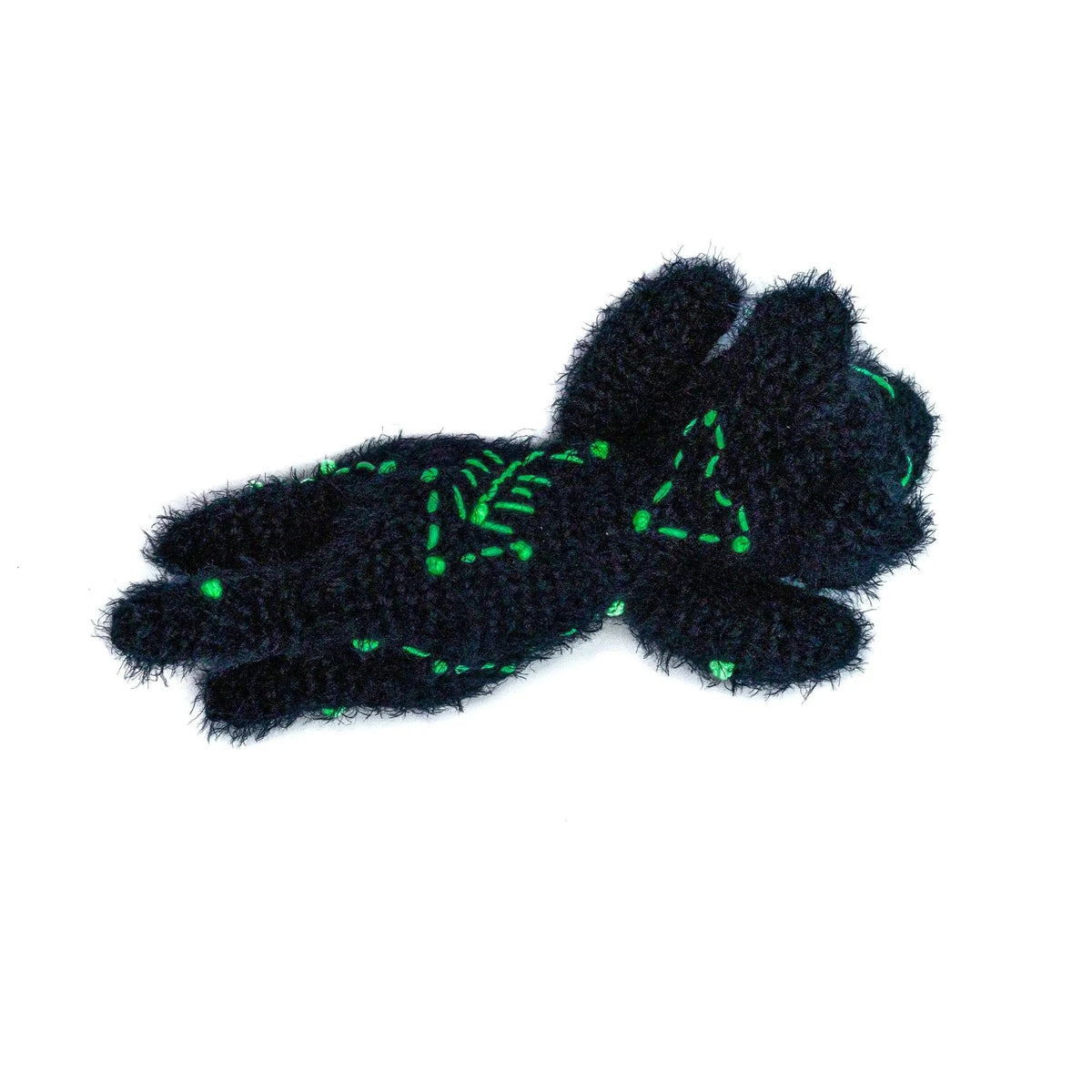 Sleepy Time Kitty with green glowing constellation details