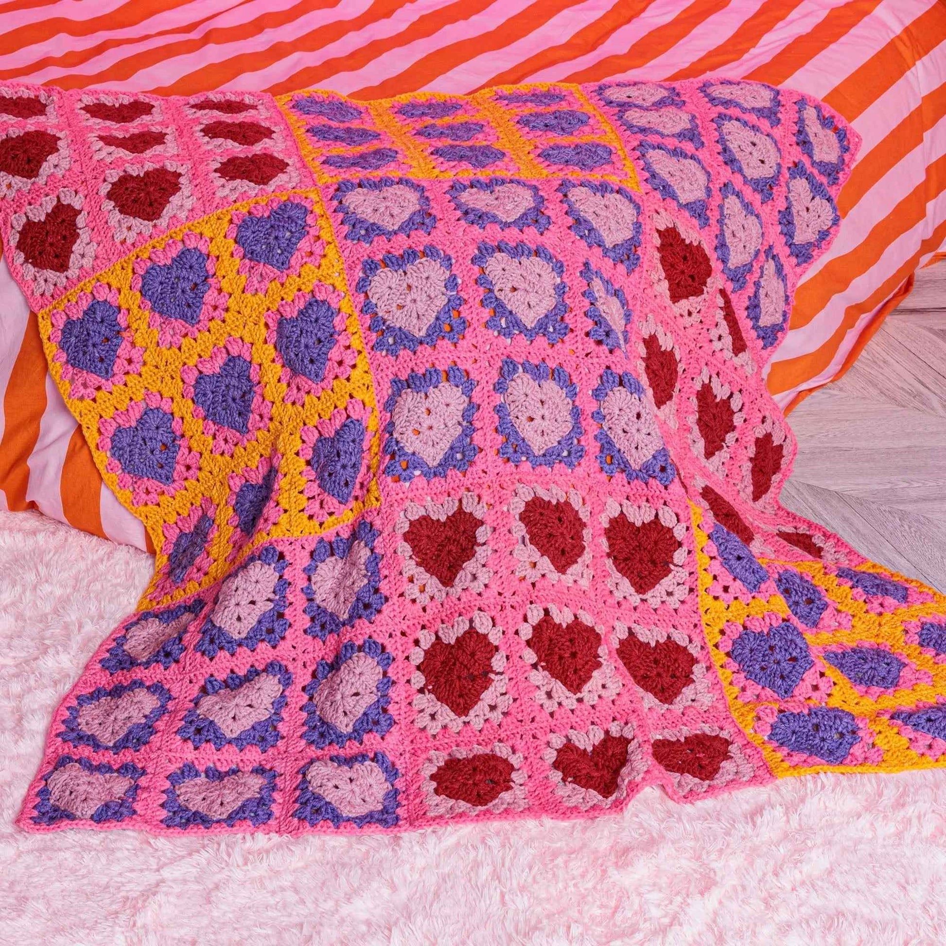 Red Heart Crochet Lots ’O Love Blanket
