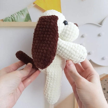 Crochet PATTERN dog, Amigurumi tutorial PDF in English, crochet puppy crochet pattern PDF Christmas gift Baby shower dog crochet pattern