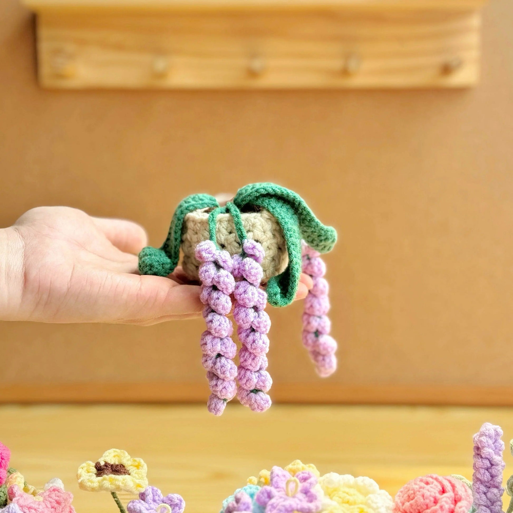 Plant crochet pattern, car hanging plant Crochet Pattern, Crochet hanging plant for car, Hanging Plant Pattern, Hanging basket crochet