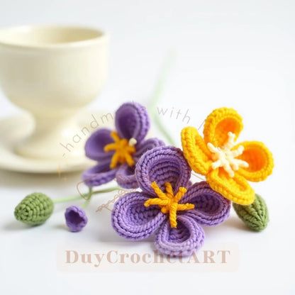 50 In 1 Flower Crochet Pattern Bundle, Crochet Flower Bouquet Patterns, Wedding Flowers, Blossom Thirteen, Tulip Pattern, Sunflower Pattern